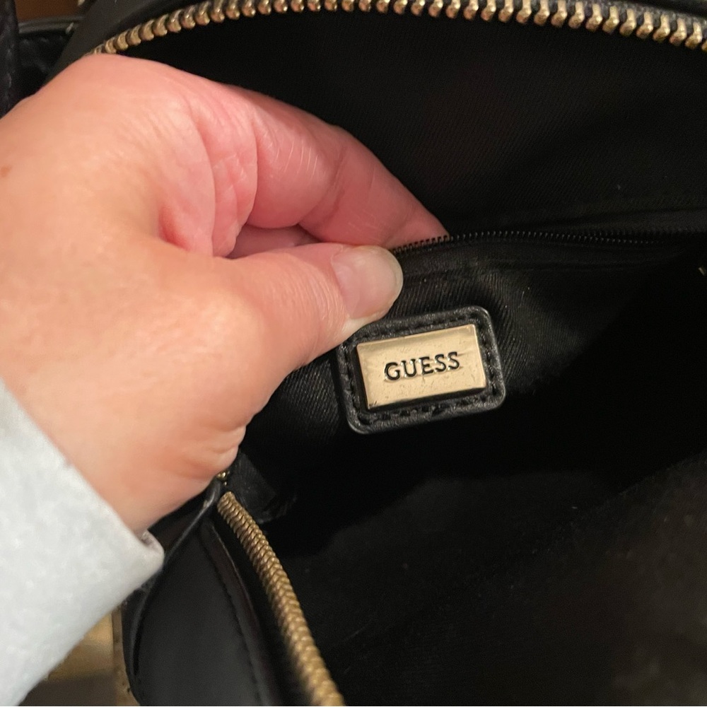 Black Leather Backpack - Picture 5 of 7